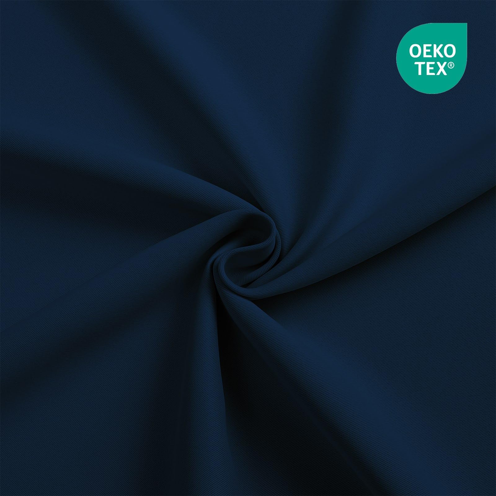 CUCRAF navy blue thermal insulated curtains help balance room temperature.