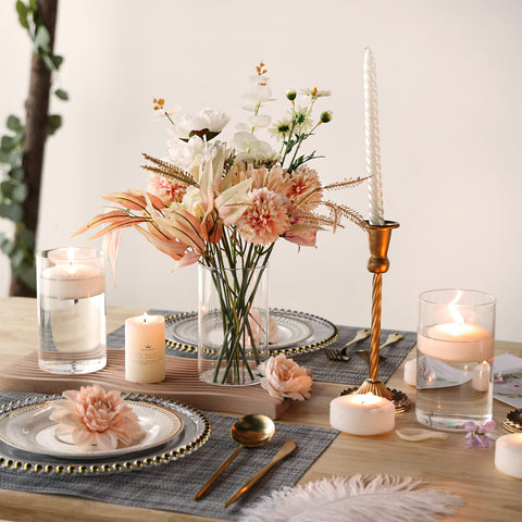 CUCUMI cylinder vase for wedding decor, versatile table centerpiece.