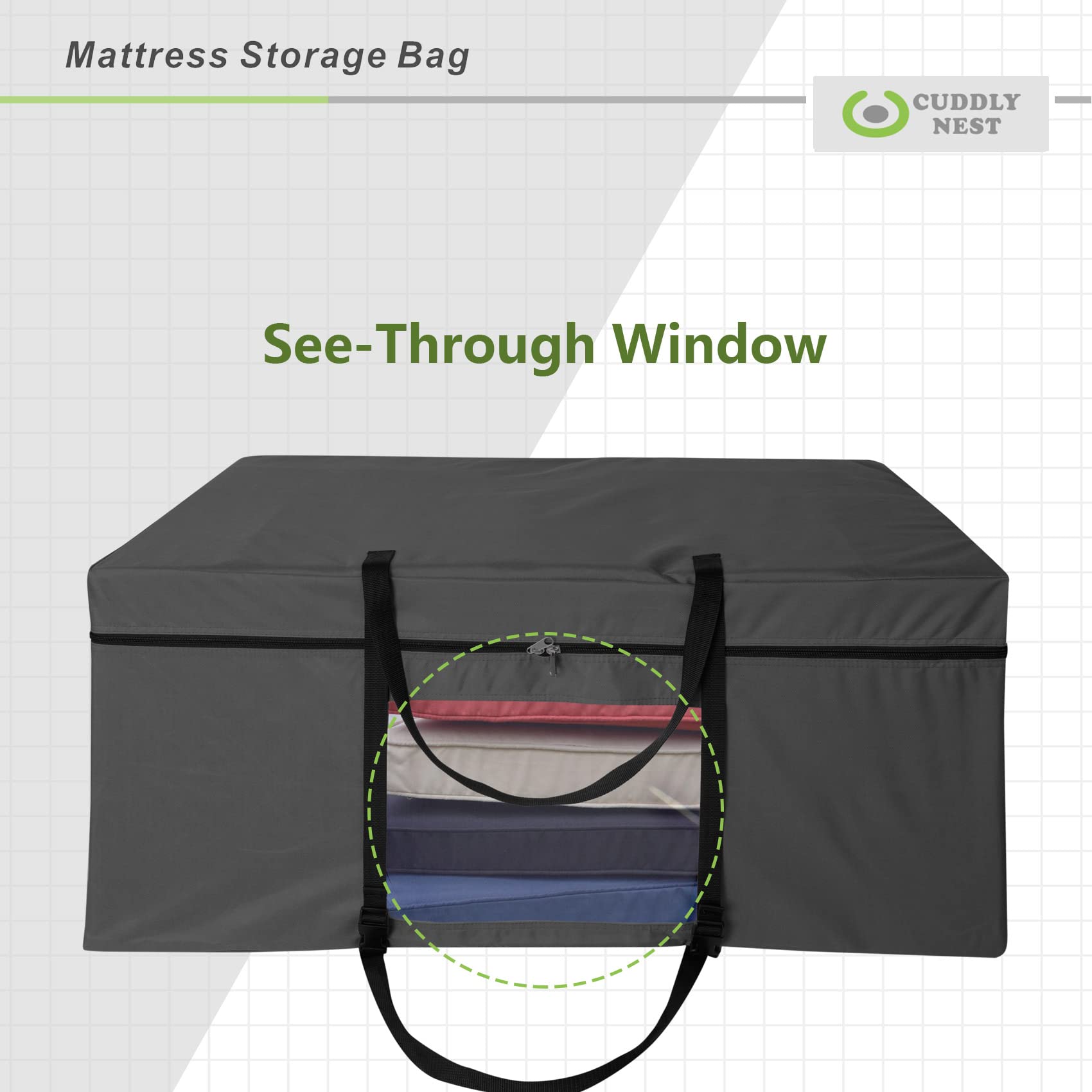 Cuddly Nest reinforced handles and strap system enable secure solo carrying.