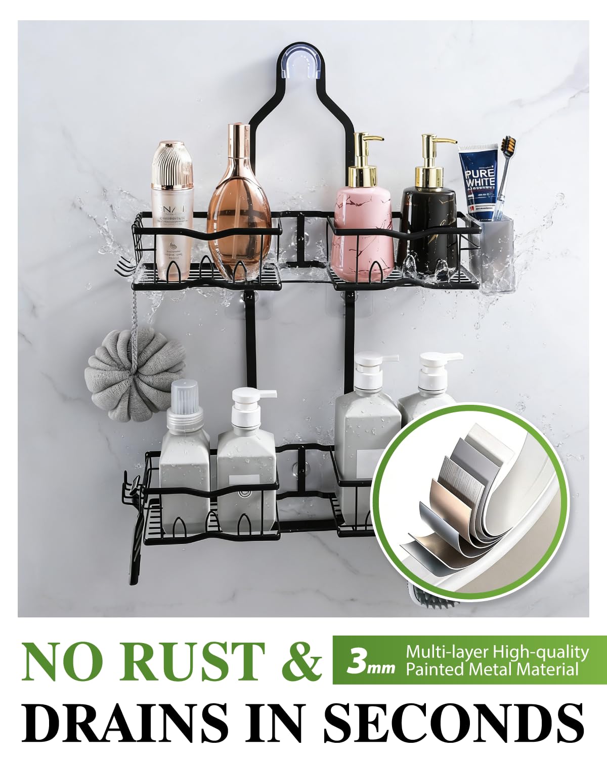 CUETWT modern bathroom design blends with any decor and saves space.
