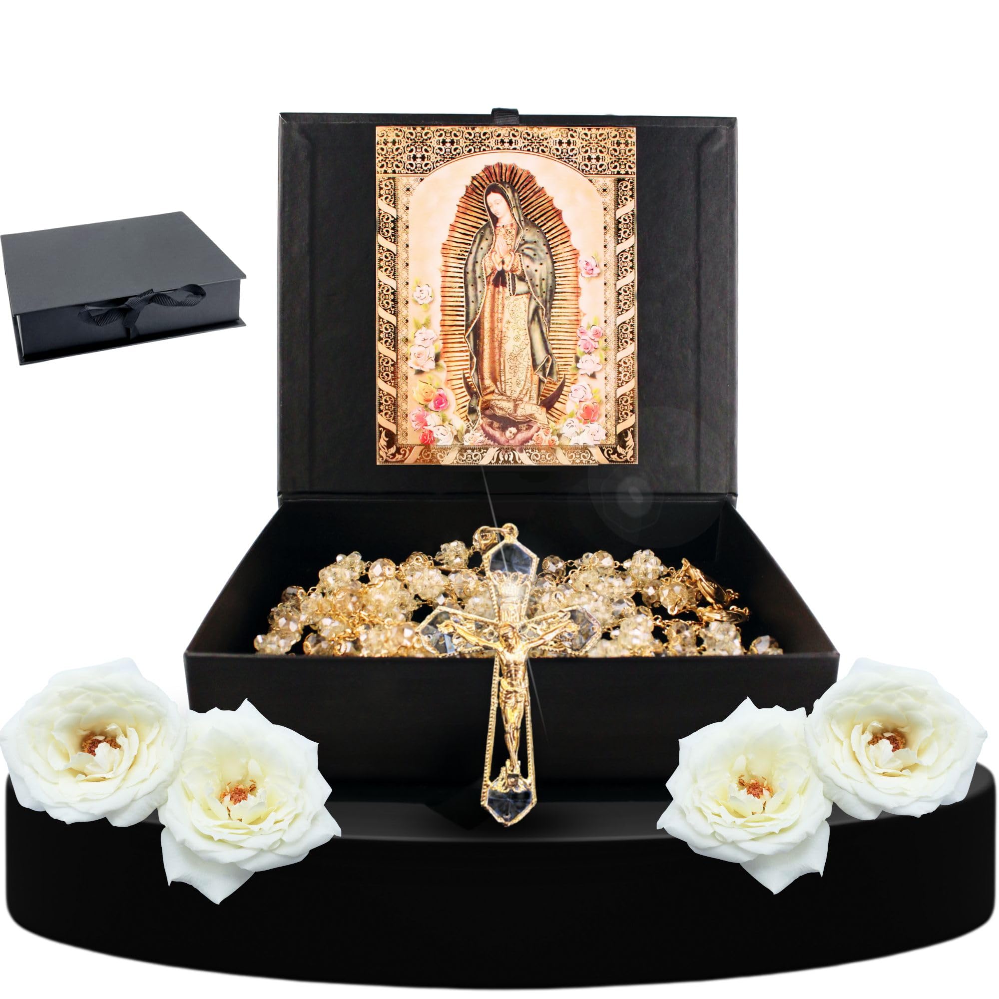 Cuitaxi gold-plated deluxe wedding lasso with cross and Jesus, crafted for a graceful ceremony.