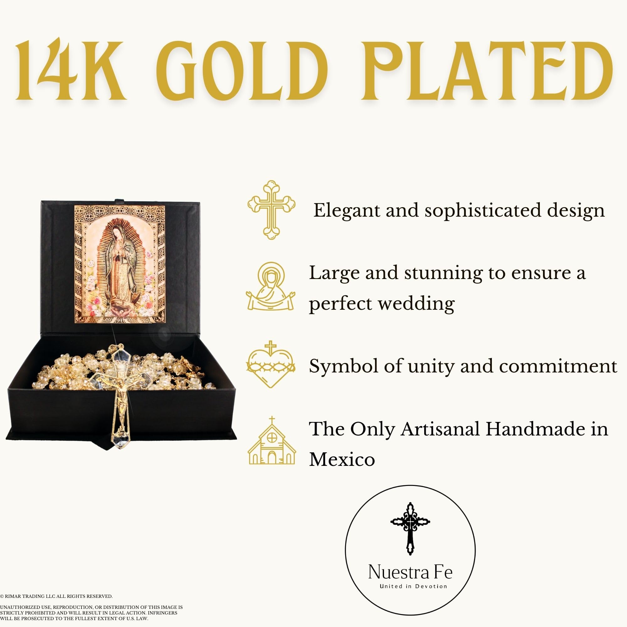 Cuitaxi premium jewelry box with Virgin of Guadalupe image.
