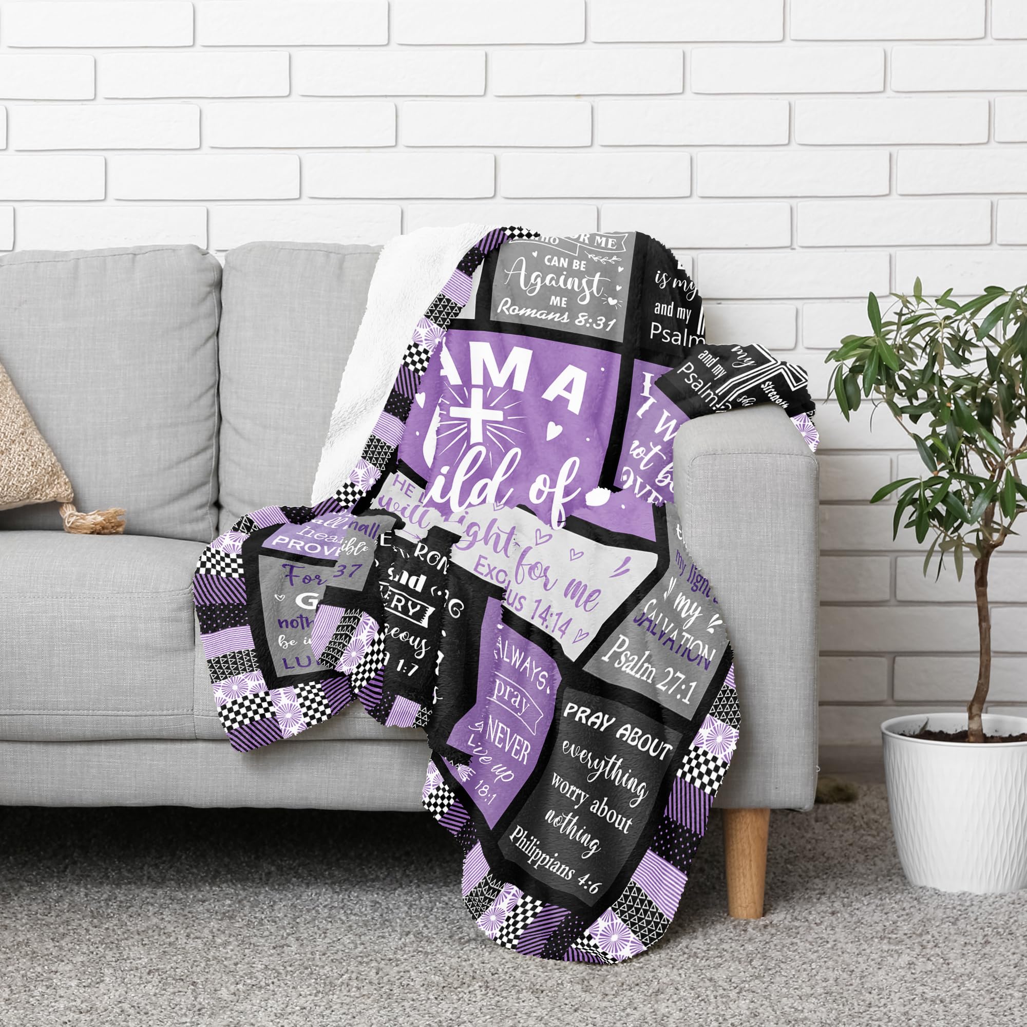 CUJUYO baptism gift blanket displayed for meaningful celebration