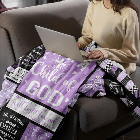 CUJUYO Catholic spiritual gifts blanket on sofa for family moments