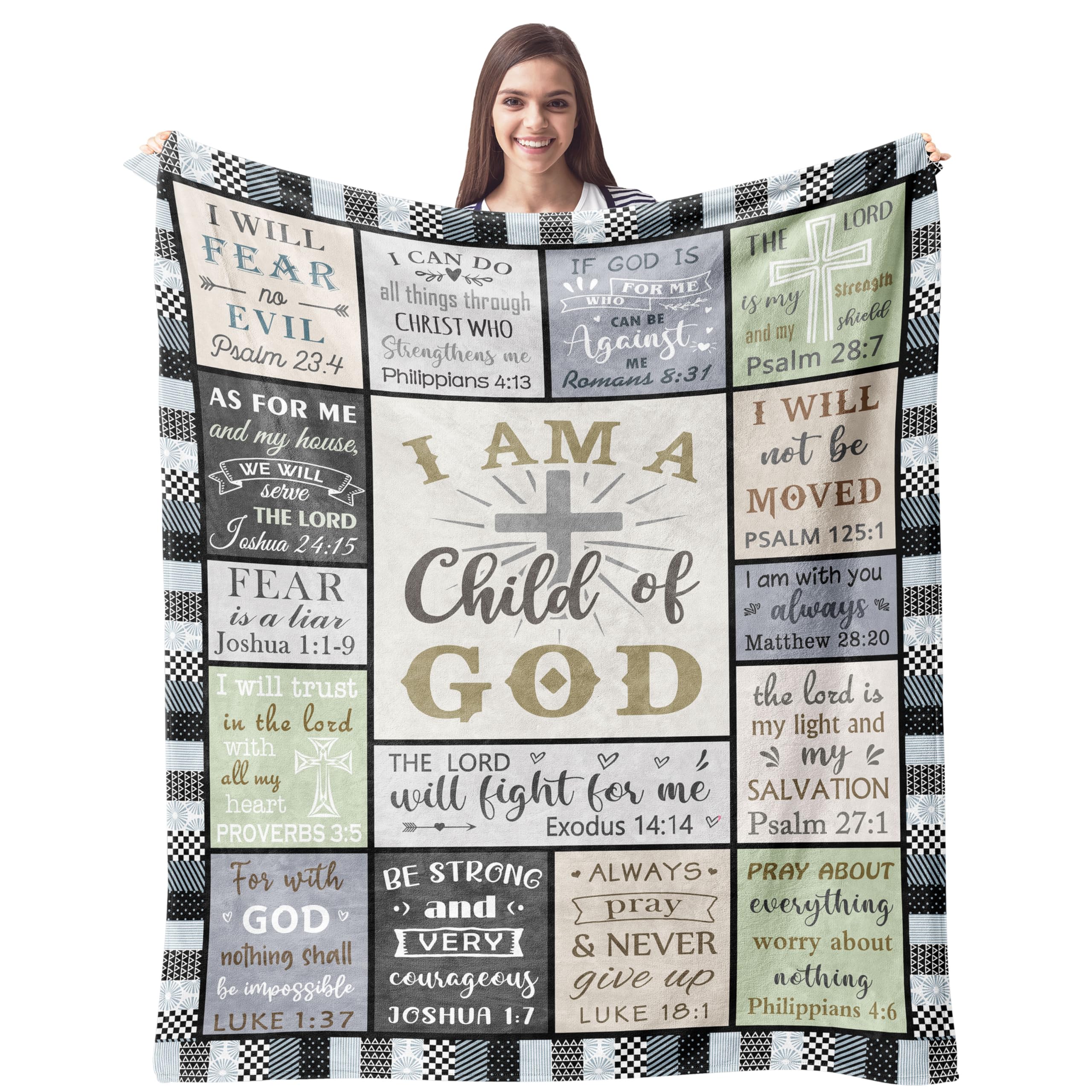 CUJUYO Christian gifts blanket on sofa provides cozy warmth for family movie nights.
