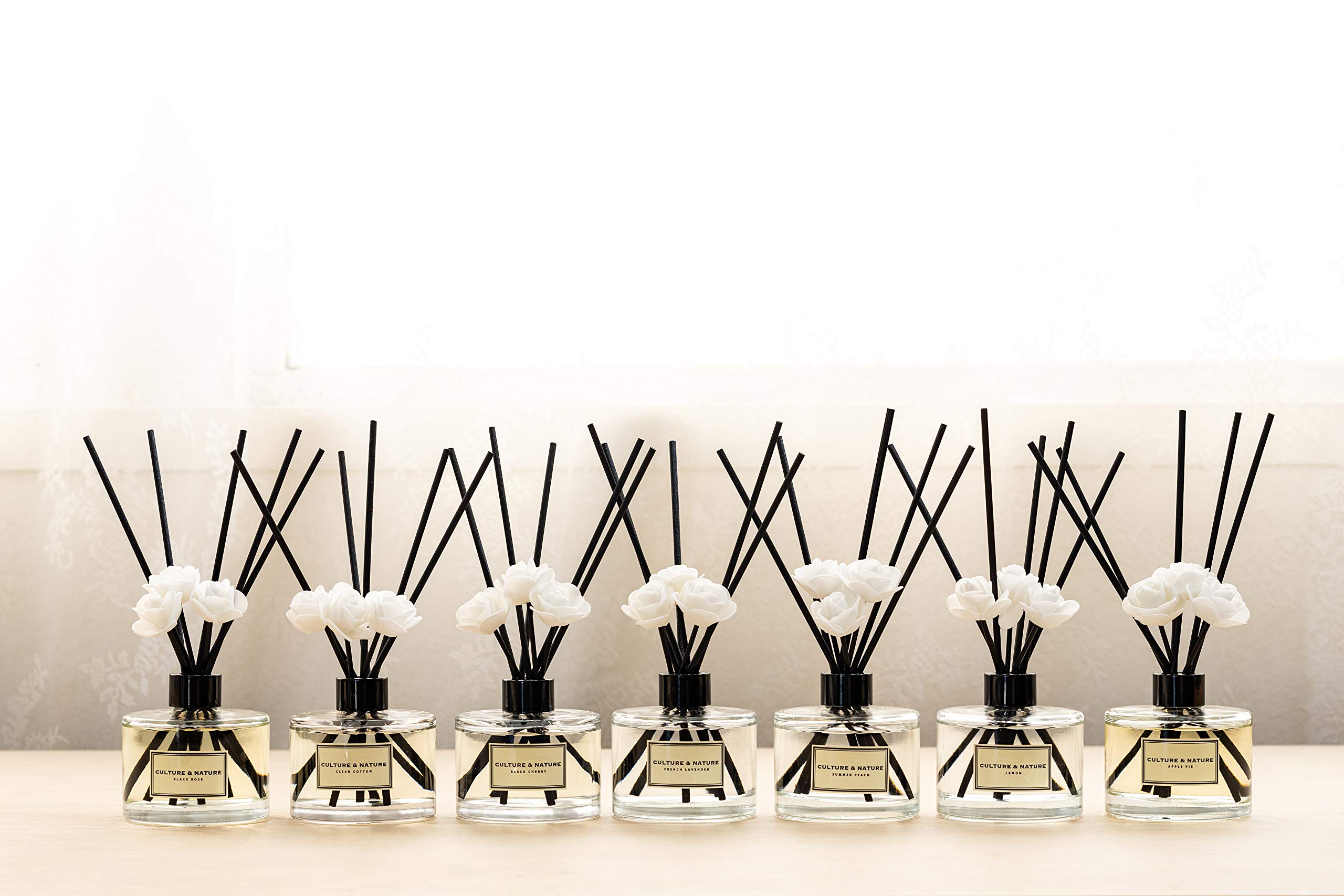 Gift-ready CULTURE & NATURE reed diffuser packaging for holidays.