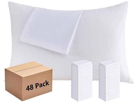 CULVE white 20x26 pillowcase with envelope closure for secure pillow fit.