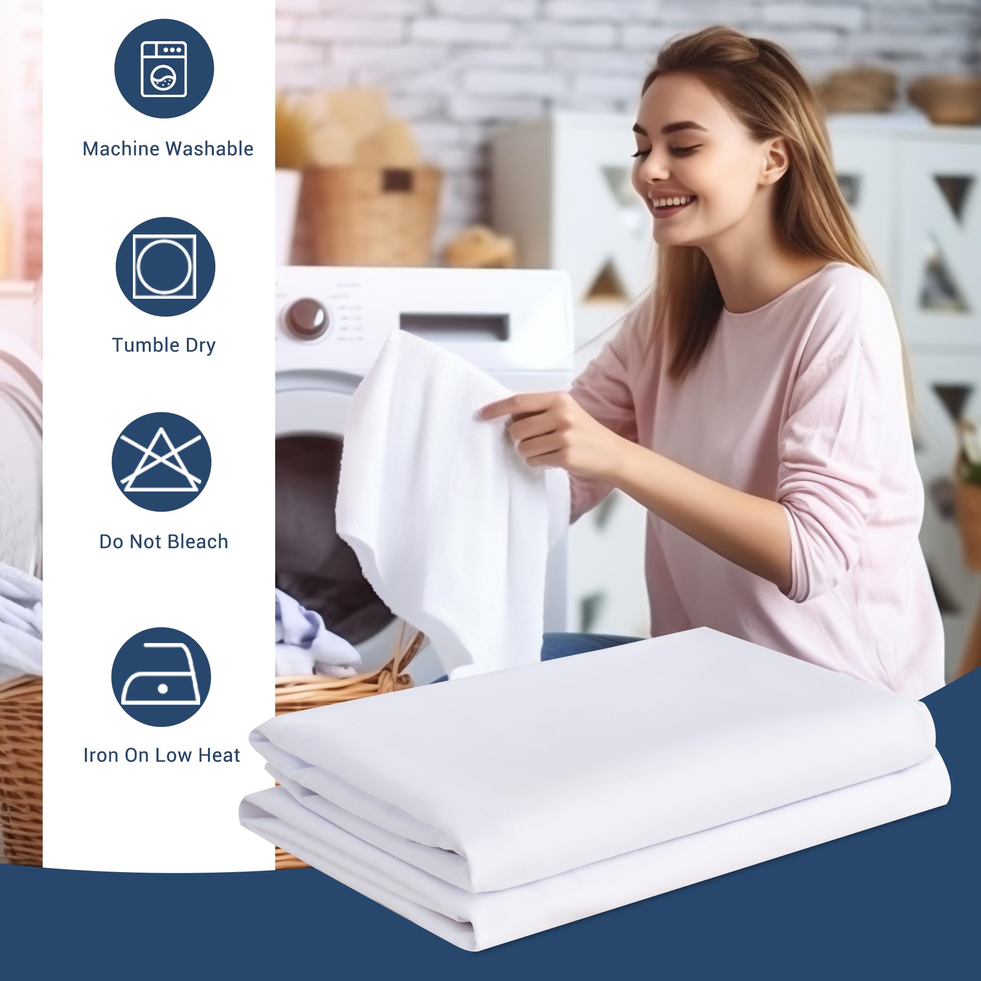CULVE wrinkle-resistant pillowcase maintains neat beds between cleanings.
