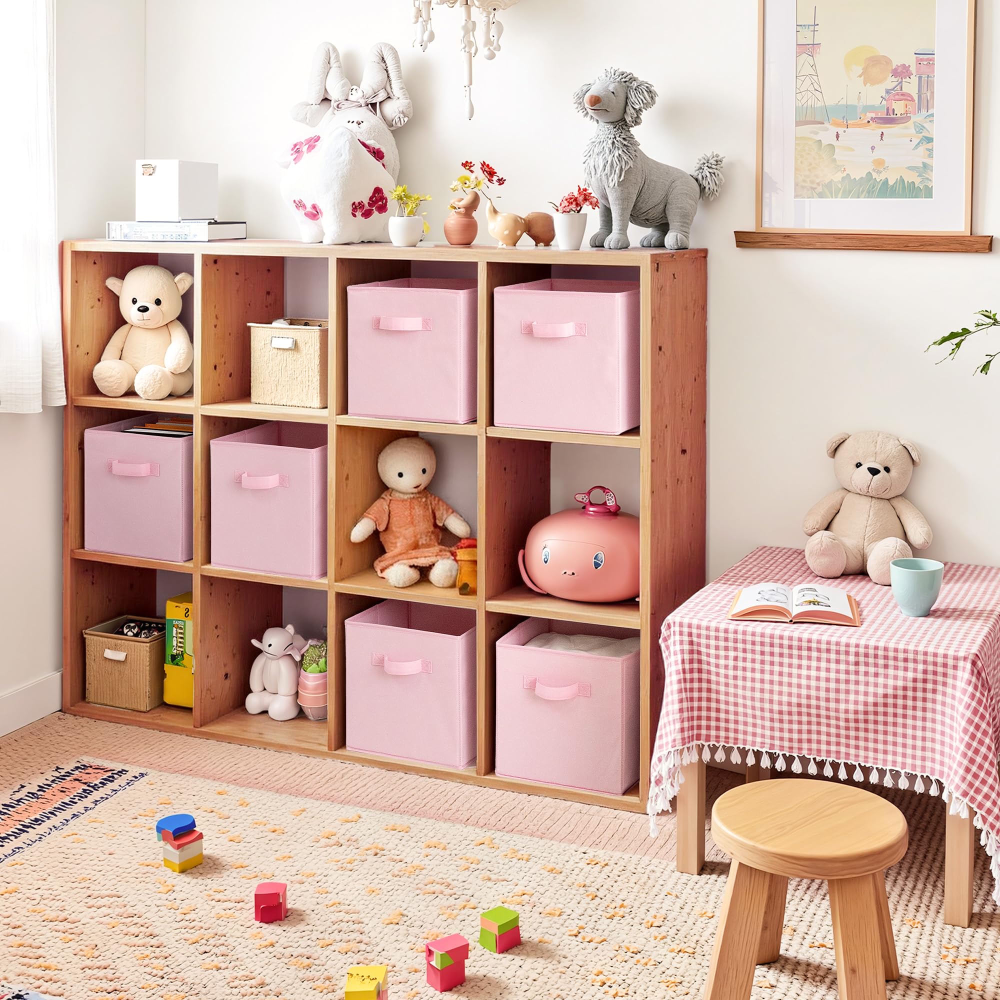 Cupic Cupid foldable storage cubes with base for quick setup