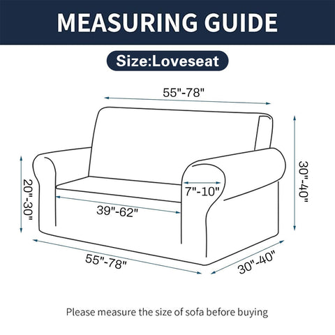 Cupuamon slipcover with easy install fits most loveseats for quick refresh
