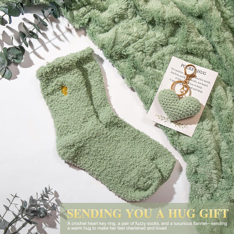 CuriBox crochet heart keepsake offers soft encouragement during recovery.