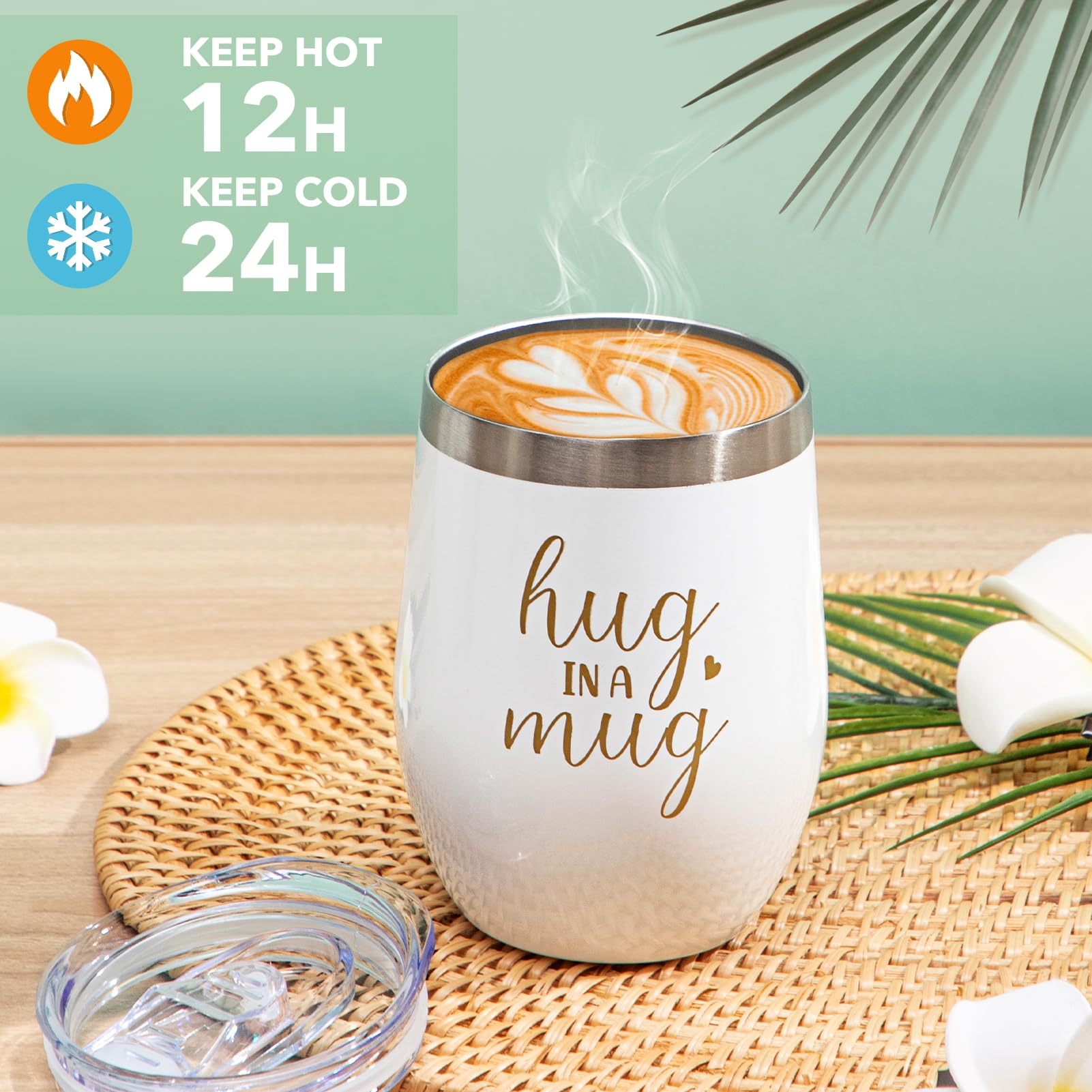 CuriBox scented candle creates a calming atmosphere for rest.