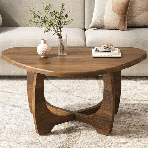 Curlaky coffee table triangle top adds modern style to your living room