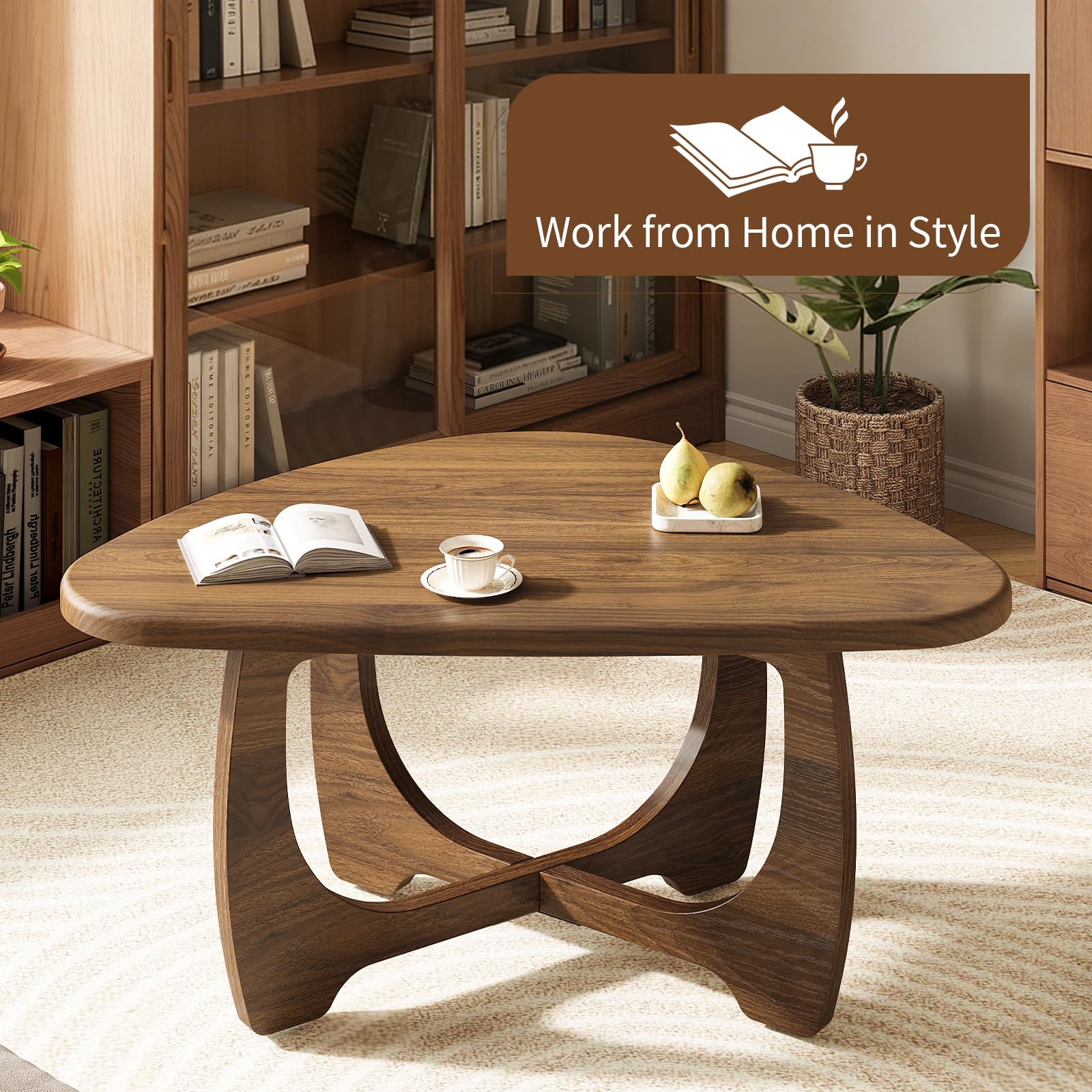 Curlaky coffee table versatile placement as center, side, or bedside table