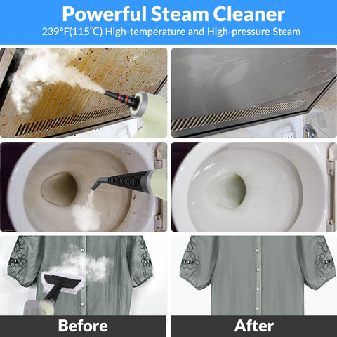 CURMEDI floor cleaning with nozzle and steam for tiles and grout
