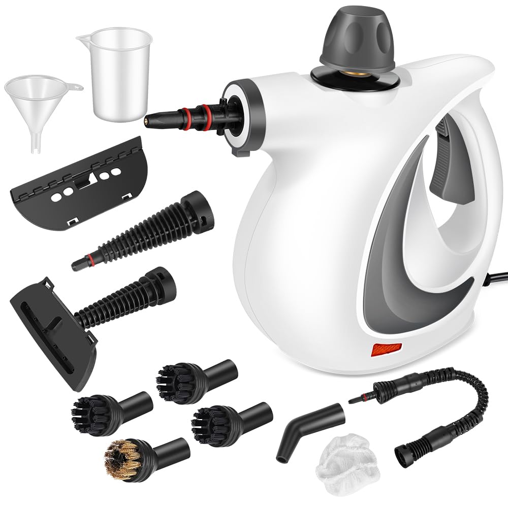 CURMEDI handheld steam cleaner front view for versatile home cleaning