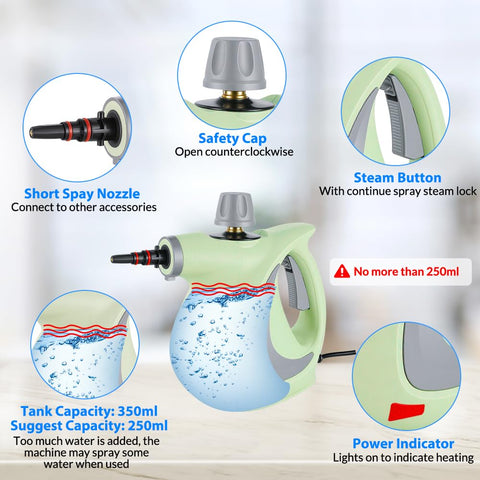 CURMEDI windows cleaning with steam on glass surfaces