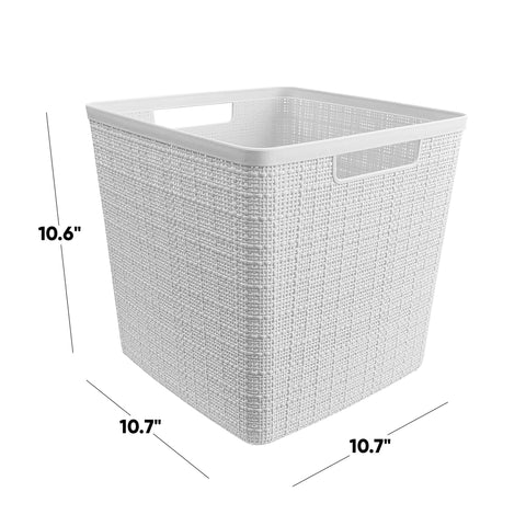 Curver cube basket open-top design for easy access in any room