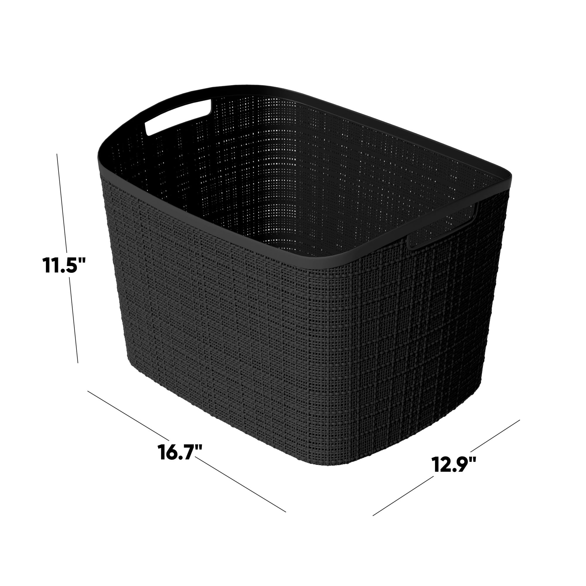 Curver XL 30.5L set of two on a shelf for versatile organization