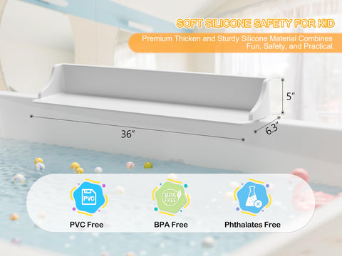 Cushore foldable silicone design stores easily after bath time.