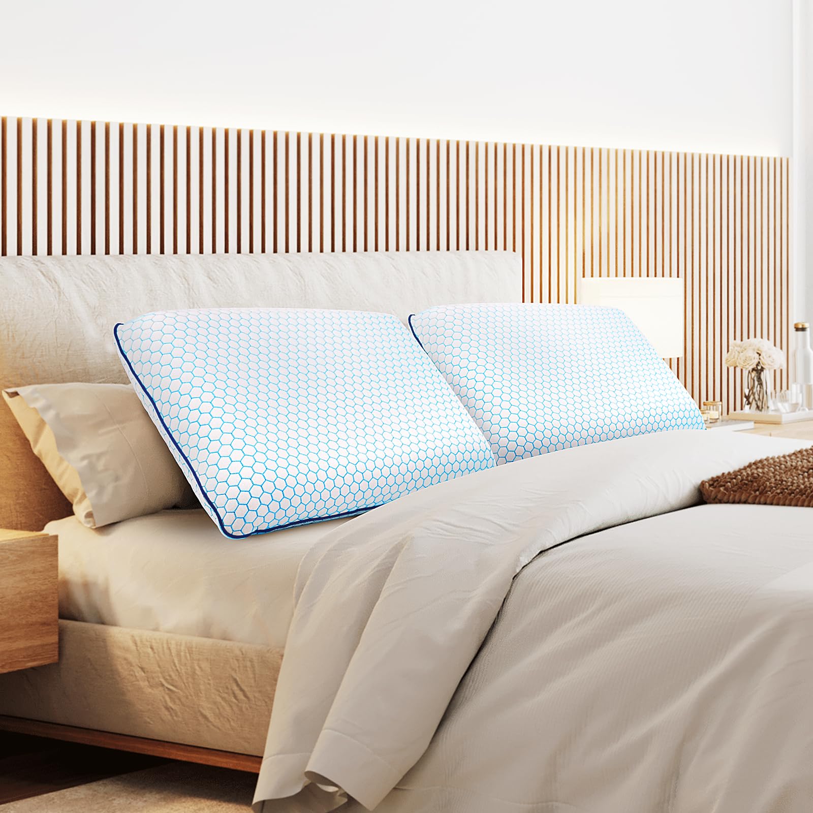 CushyOasis dual-pack option shown as gift-ready bedding.