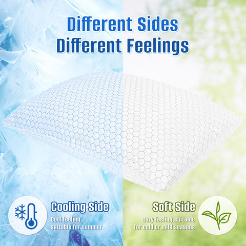 CushyOasis adjustable-height pillow demonstrates customizable neck support for different sleeping positions.