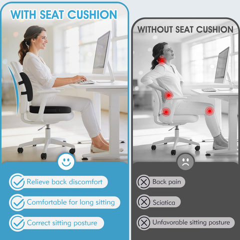 CushZone high-quality foam core provides soft, supportive contact.