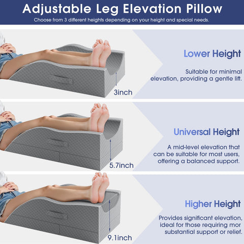 CushZone Leg Pillow comes with a breathable, removable machine-washable cover.