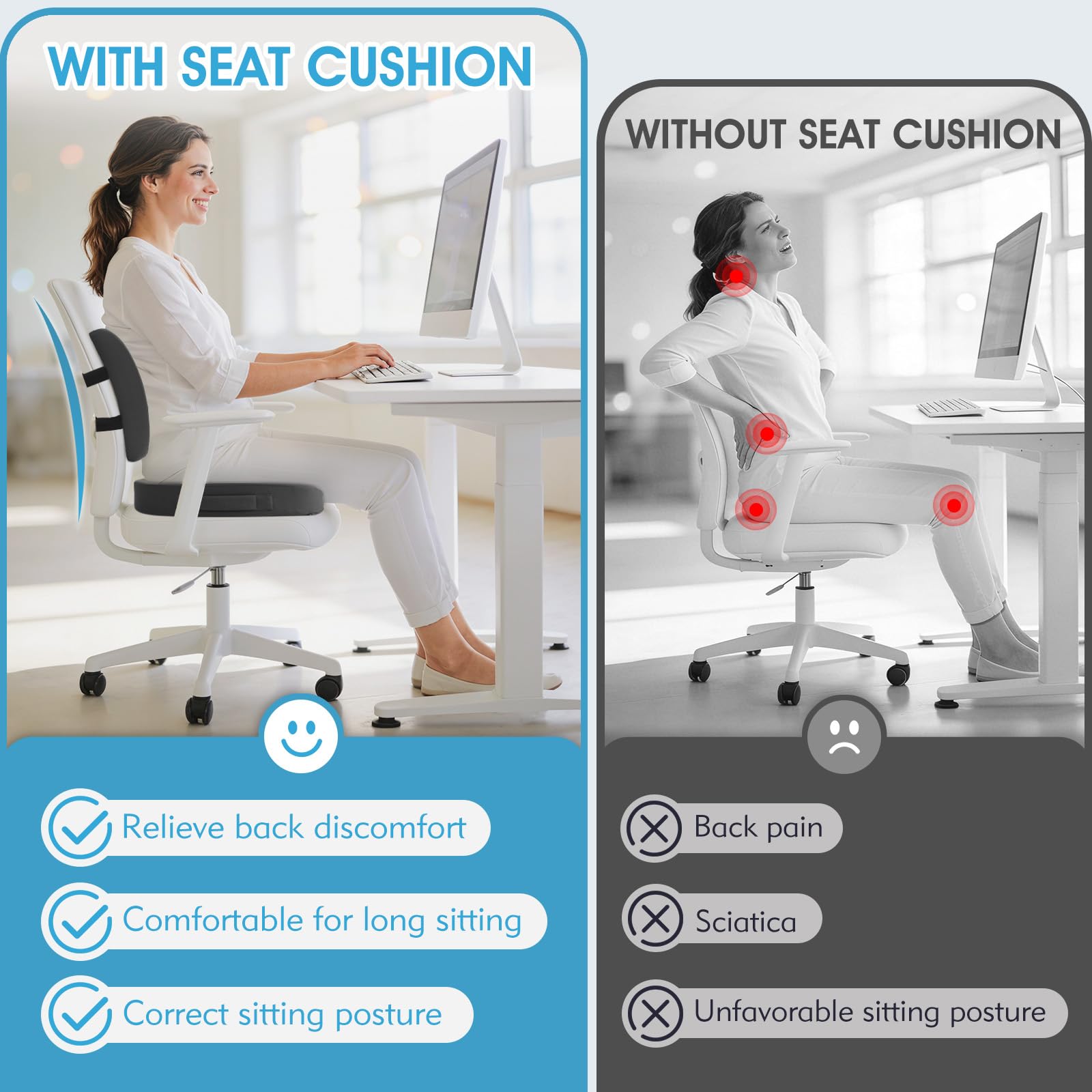 CushZone removable washable cover simplifies cleaning after use
