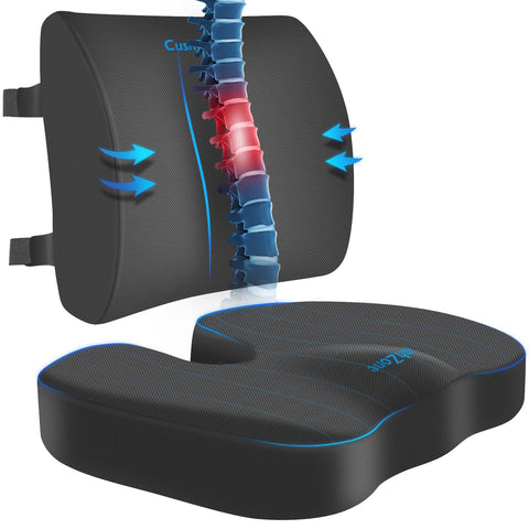 CushZone seat cushion with ergonomic foam for all-day comfort