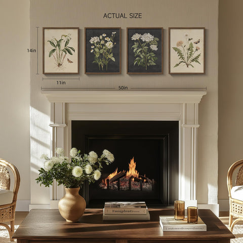 Cuspin botanical prints living room ensemble for cohesive decor