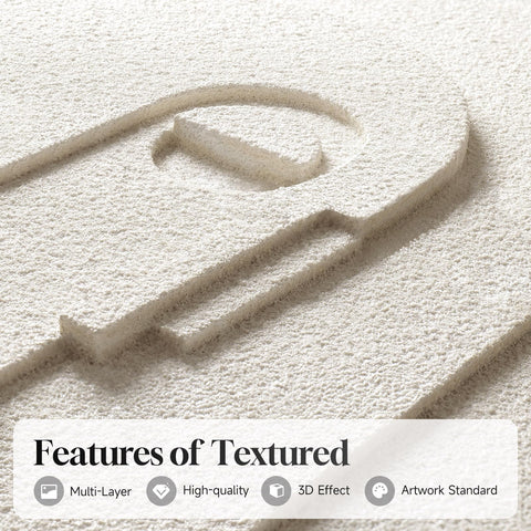 Cuspin large 3D textured wall art detail frame showcasing solid wood framing.