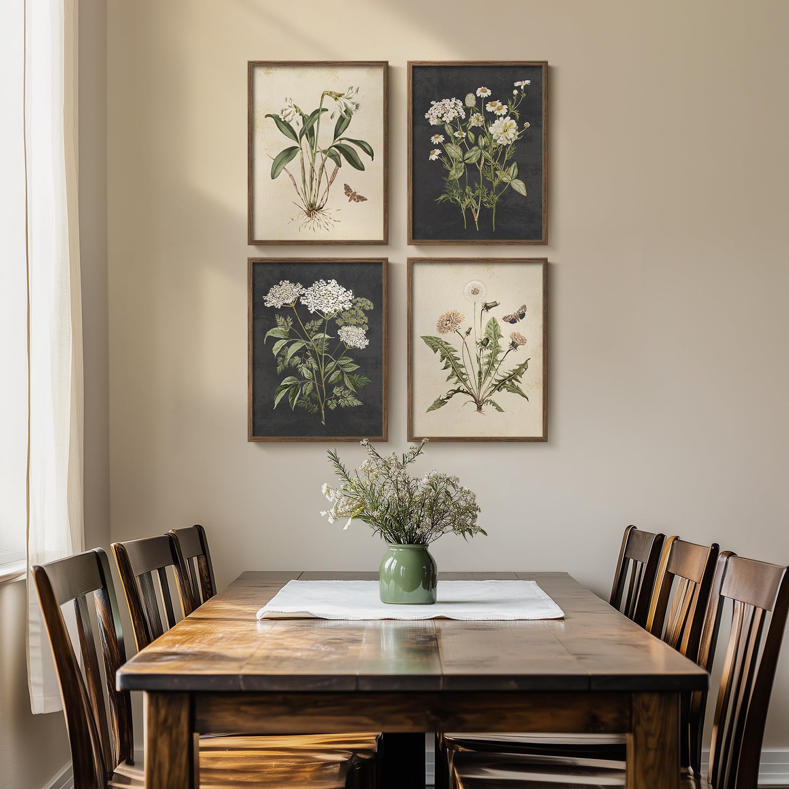 Cuspin moisture-resistant canvas botanical art withstands daily use