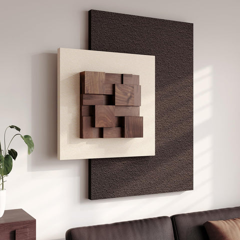 Cuspin neutral beige and brown wall art suits modern interiors with warmth.