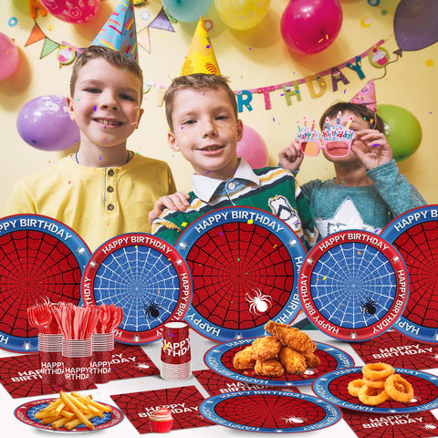 Cutedog spider theme full set display helps decorate quickly and cohesively