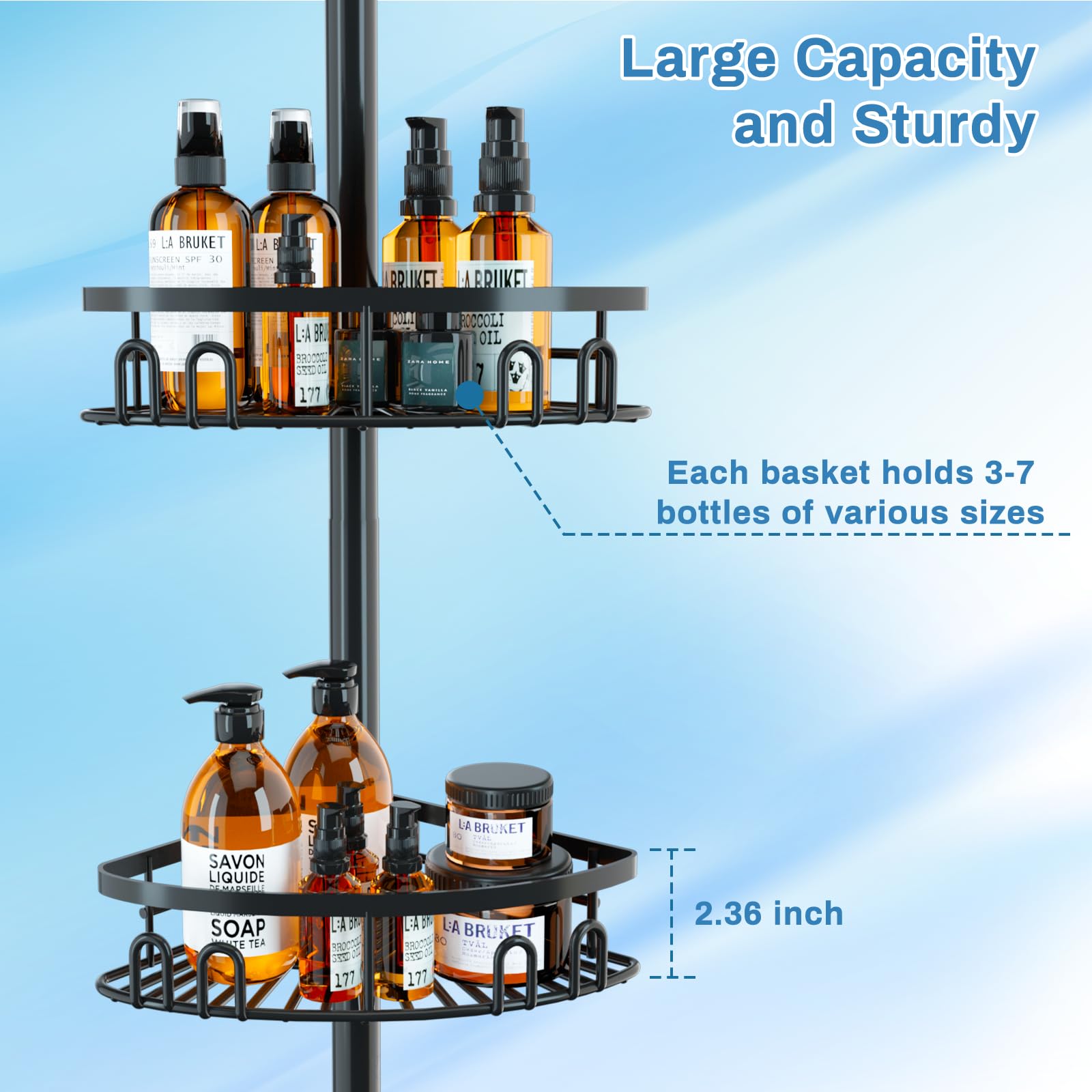 cutefafa corner shower caddy toothbrush-basket keeps brushes within reach