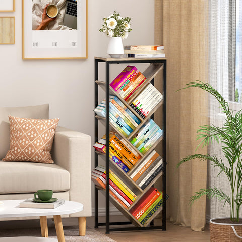 Cutogxon Tree Bookshelf protects books from dust and damage in busy spaces.