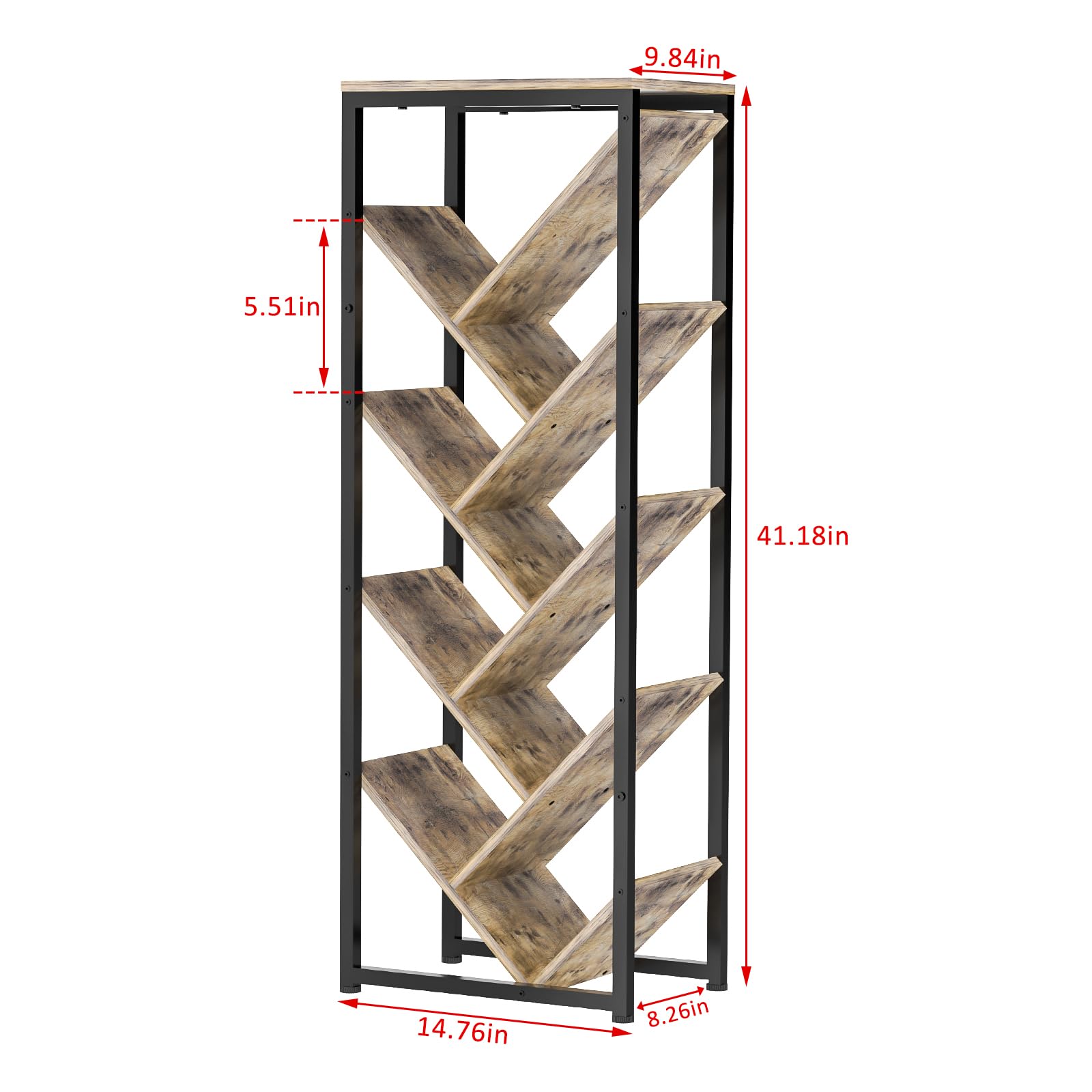 Cutogxon Tree Bookshelf is easy to assemble with clear instructions.