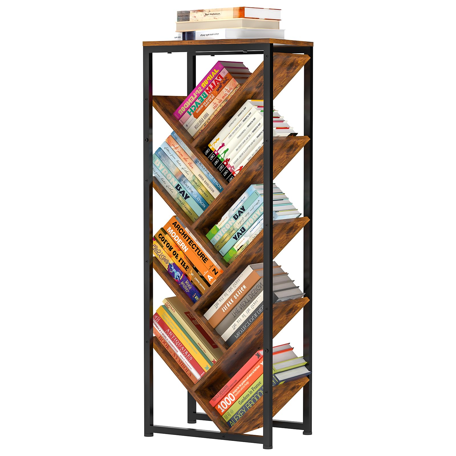 Cutogxon vintage design blends iron and wood for a stylish focal point.