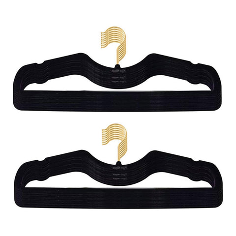 CUTSKY Velvet Hangers full 50-pack keeps closets organized and tidy.