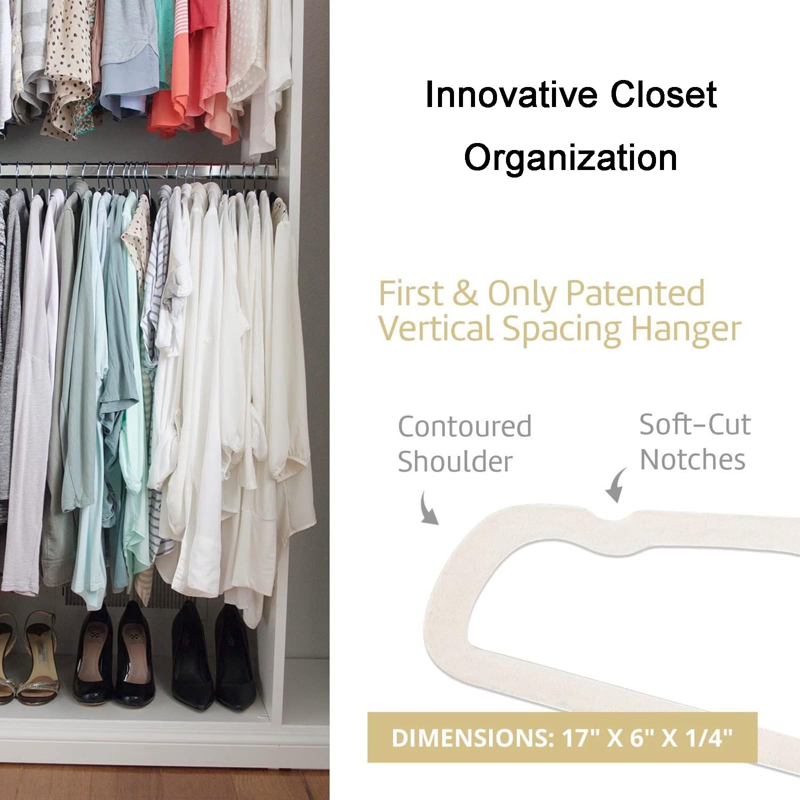 CUTSKY Velvet Hangers packaged as 50-count set.