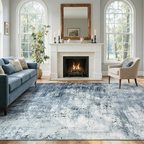 Cuzwlovita rug in dining room setup adds modern style
