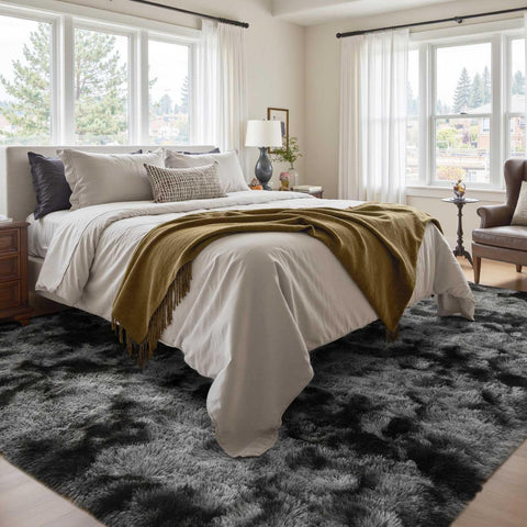 Cuzwlovita ultra-soft shag pile close-up highlights plush comfort underfoot.