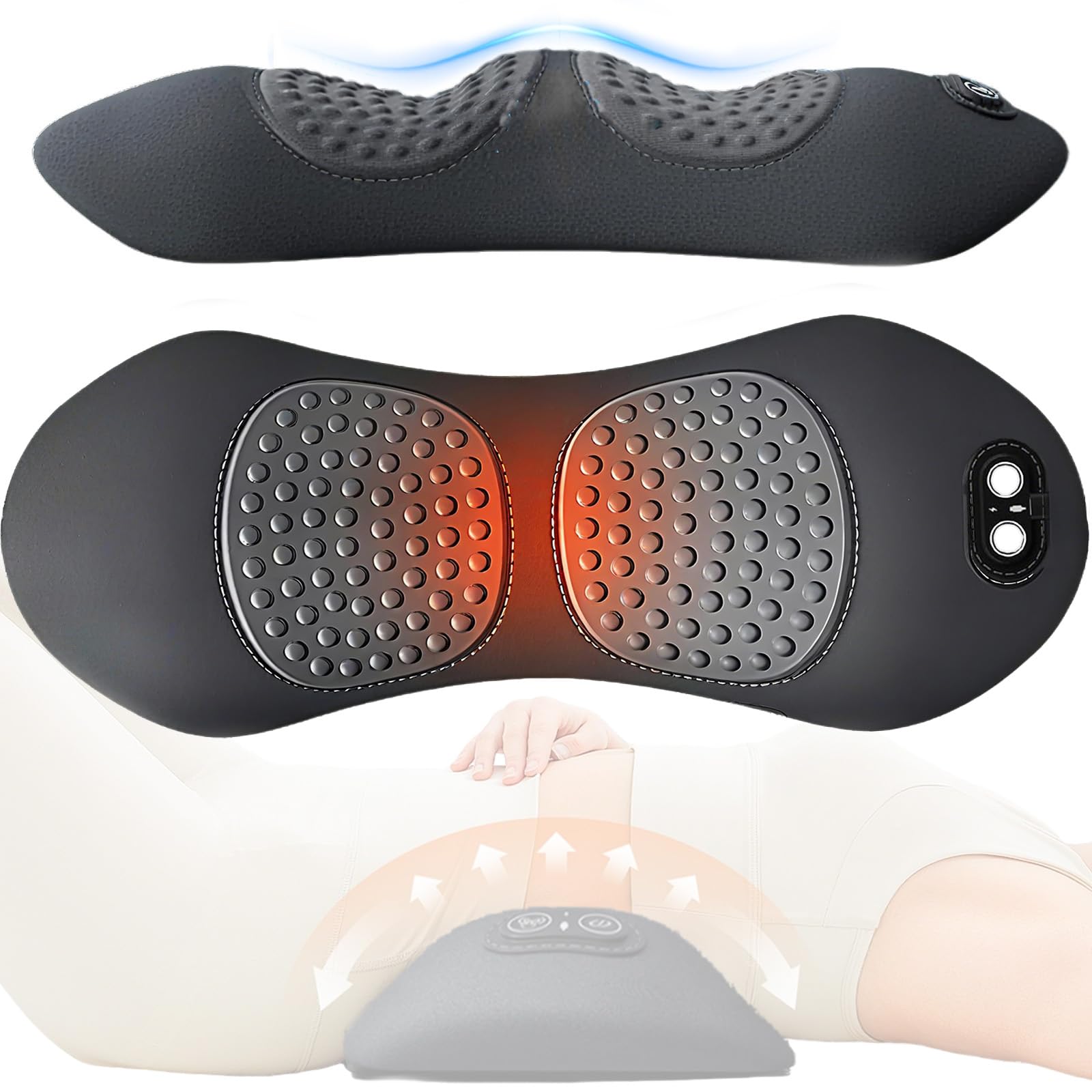 CXGTCI 3 in 1 lumbar pillow back massage for daily fatigue relief.
