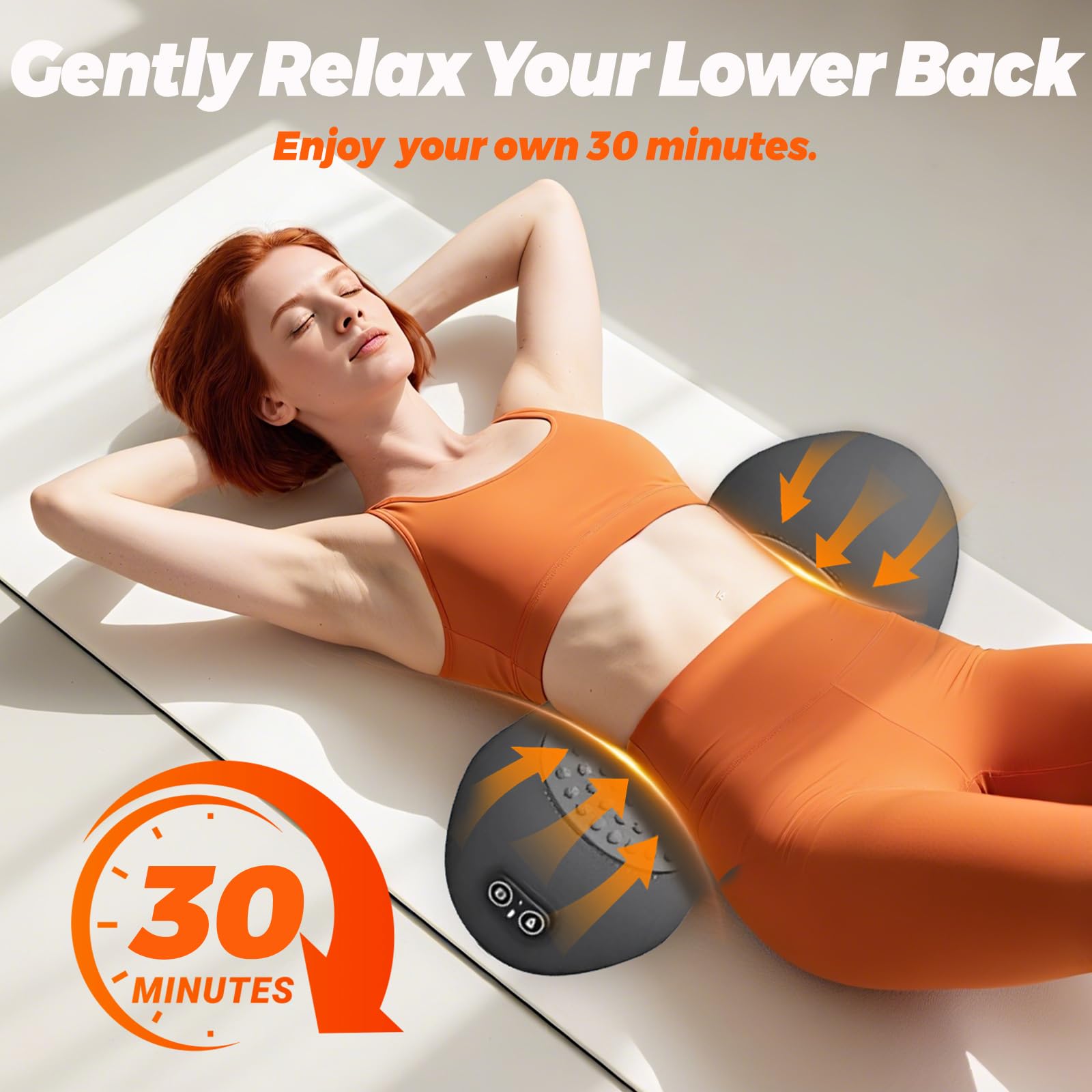 CXGTCI lumbar pillow vibration mode helps relax after long desk work.