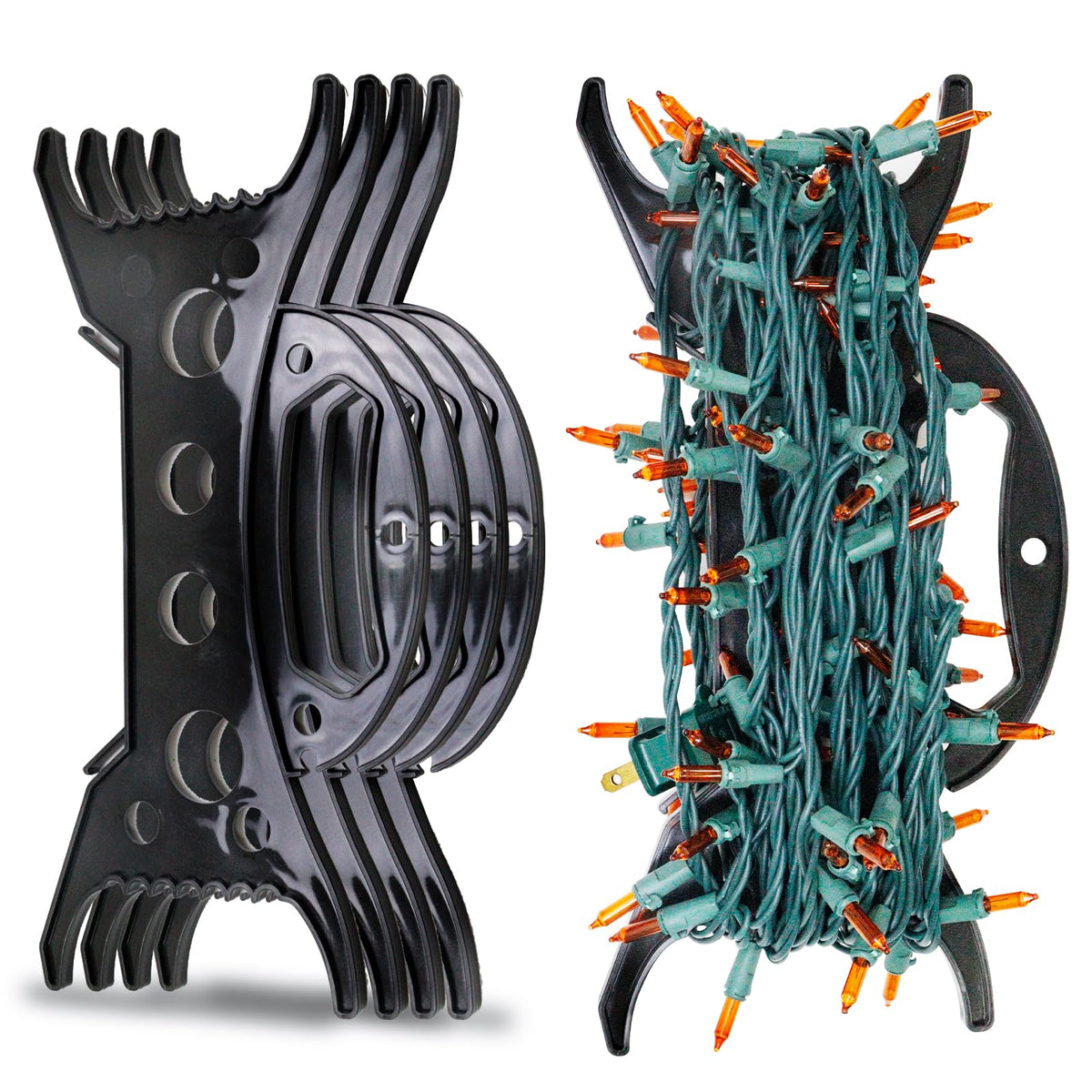 CXLHO 8-pack Christmas light storage holder neatly organizes lights to prevent tangles.