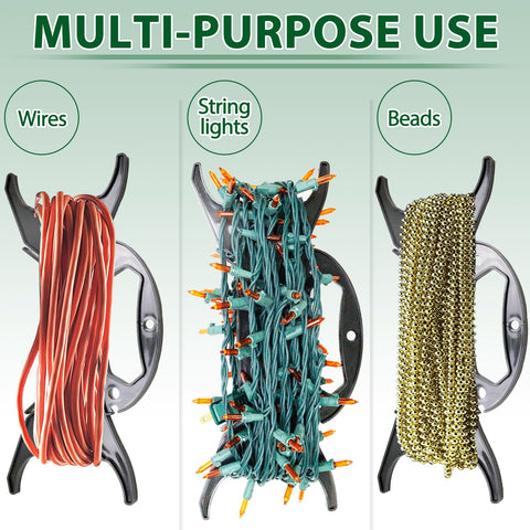 CXLHO Christmas light organizer 8-pack keeps cords ready for next season.