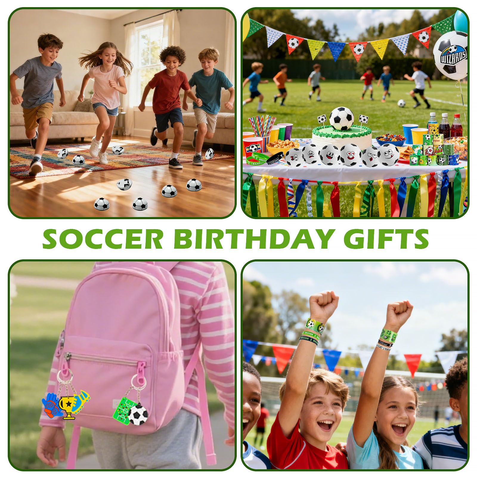 Cyclescrux soccer stickers to brighten bags and gear at events.
