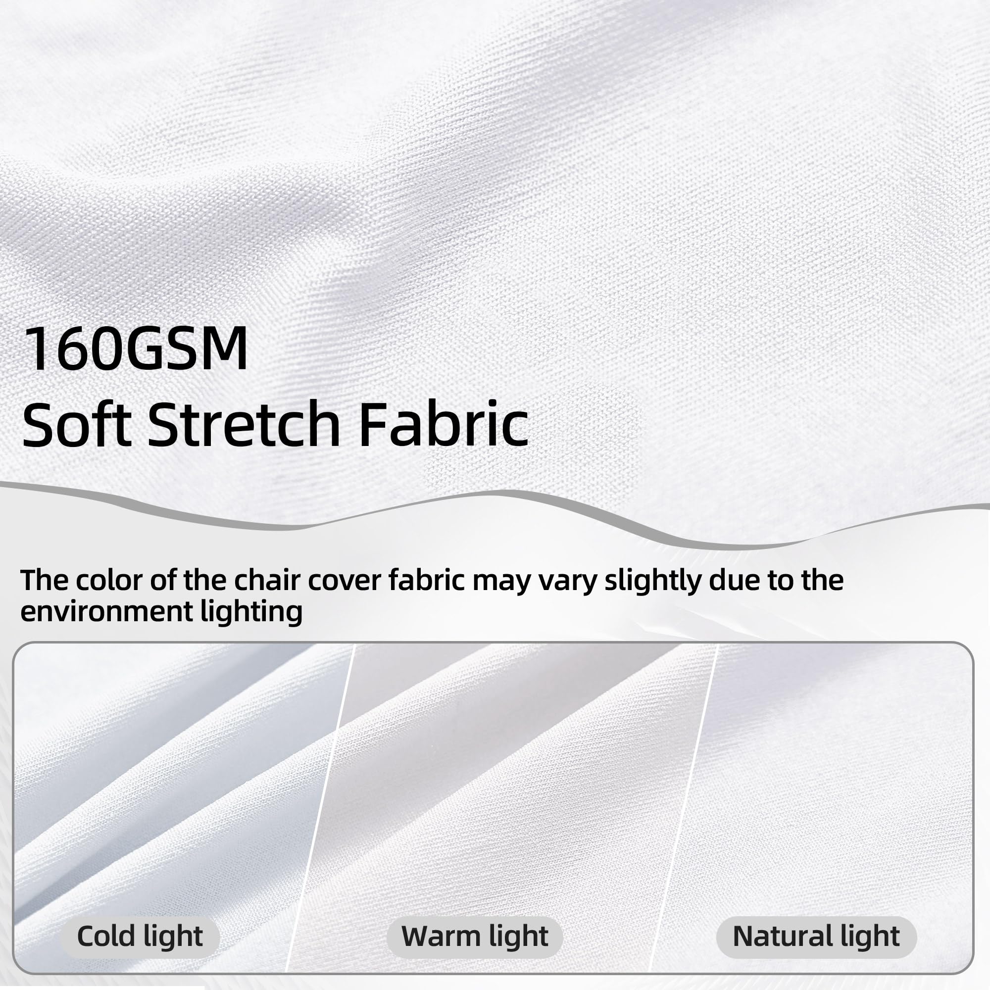 CYFFPKMN stretch-fit folding chair cover provides snug look for ceremonies.
