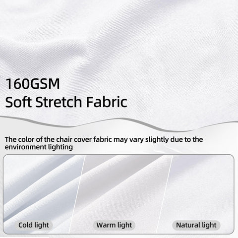 CYFFPKMN stretch-fit folding chair cover provides snug look for ceremonies.